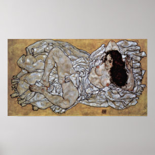 Pôster Egon Schiele - Mulher mentirosa