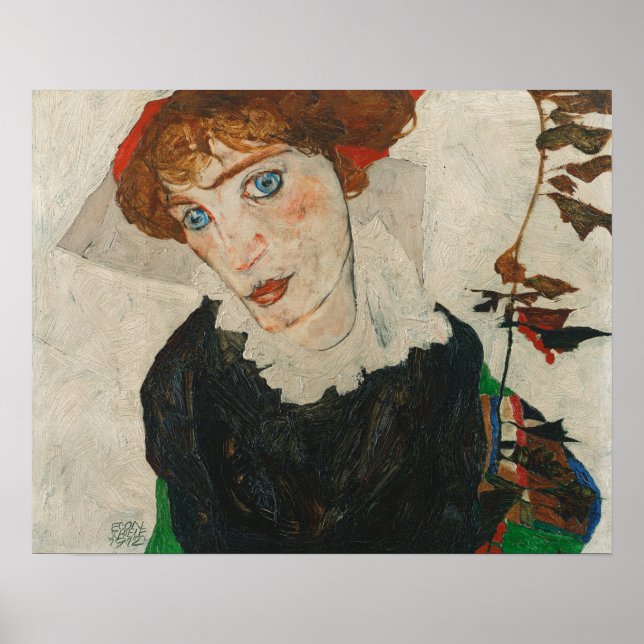 Poster Egon Schiele Portrait de Wally Neuzil (Frente)
