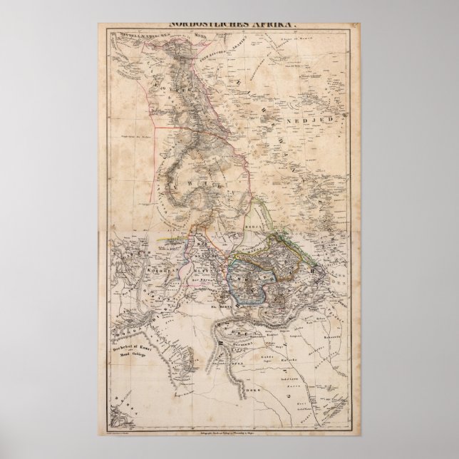 Poster Egypt, Sudan, Africa (Frente)