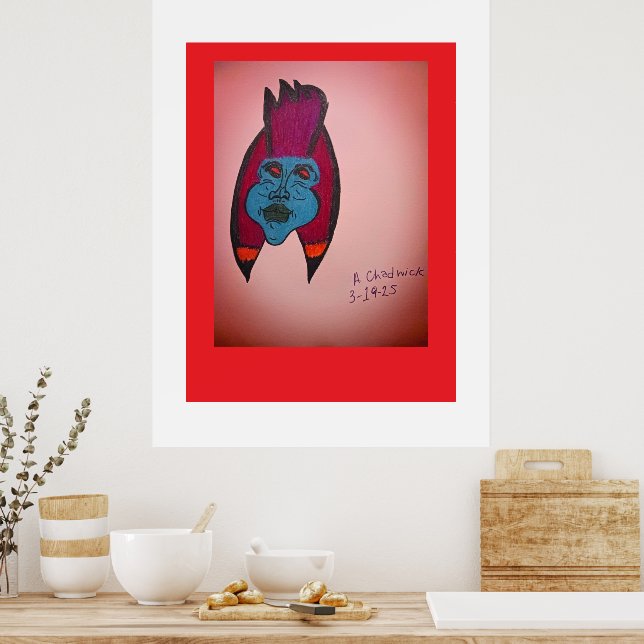 Poster Egyptian Inspired Horror Themed Mummy  (Cozinha)