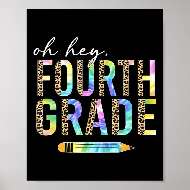 Poster Ei, 4º ano de volta para o estudante da 4ª geração (Frente)