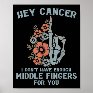 Poster Ei Cancer, não tenho dedos mediais suficientes par
