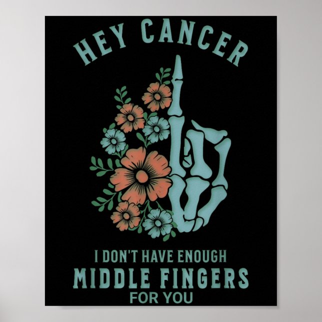 Poster Ei Cancer, não tenho dedos mediais suficientes par (Frente)