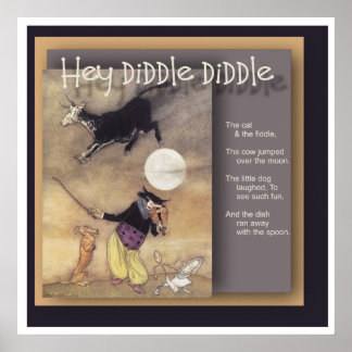 Poster Ei Diddle Diddle Nursery Rhyme