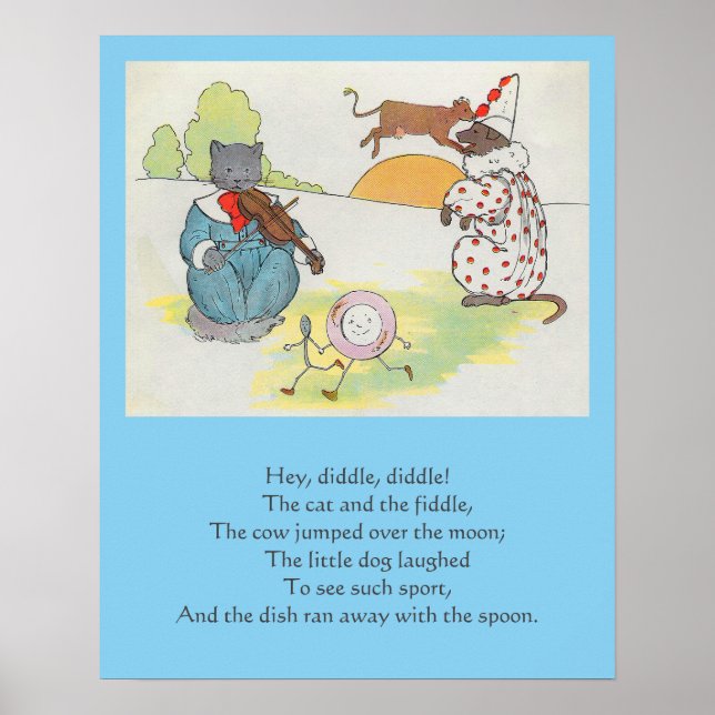 Poster Ei Diddle Diddle O Gato e o Rhyme Inativo (Frente)
