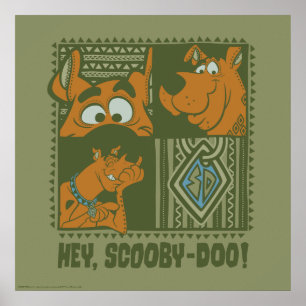 Poster Ei Scooby-Doo Tribal Square Graphic