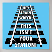 Ei Train Wreck, esta não é sua estação engraçada