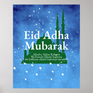 Poster Eid Al-adha Mubarak