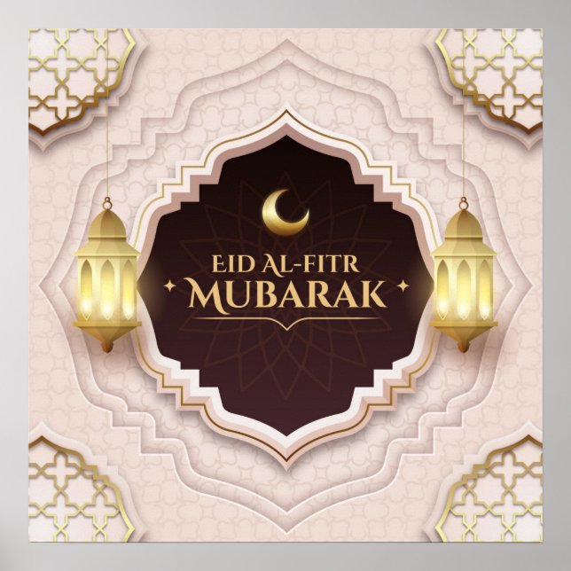 Poster Eid Al-Fitr Mubarak (Frente)