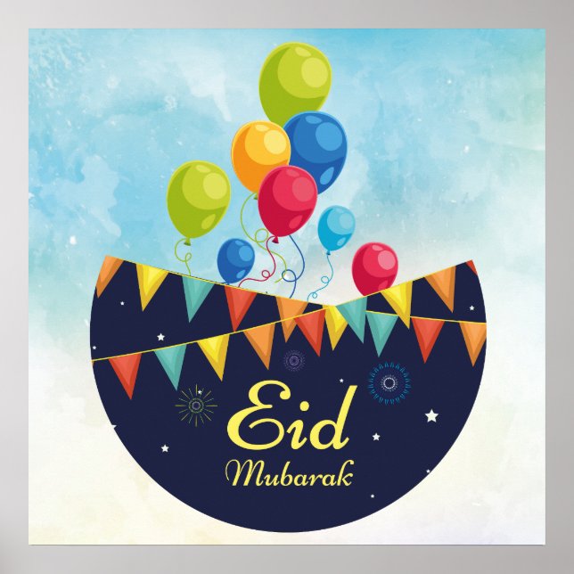 Poster Eid Mubarak (Frente)