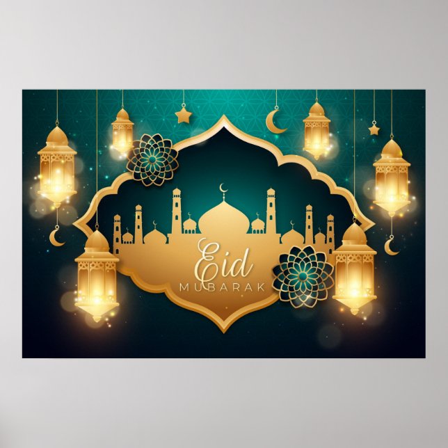 Poster Eid Mubarak (Frente)
