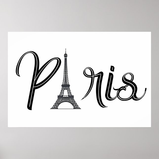 POSTER EIFFEL TOWER PARIS (Frente)