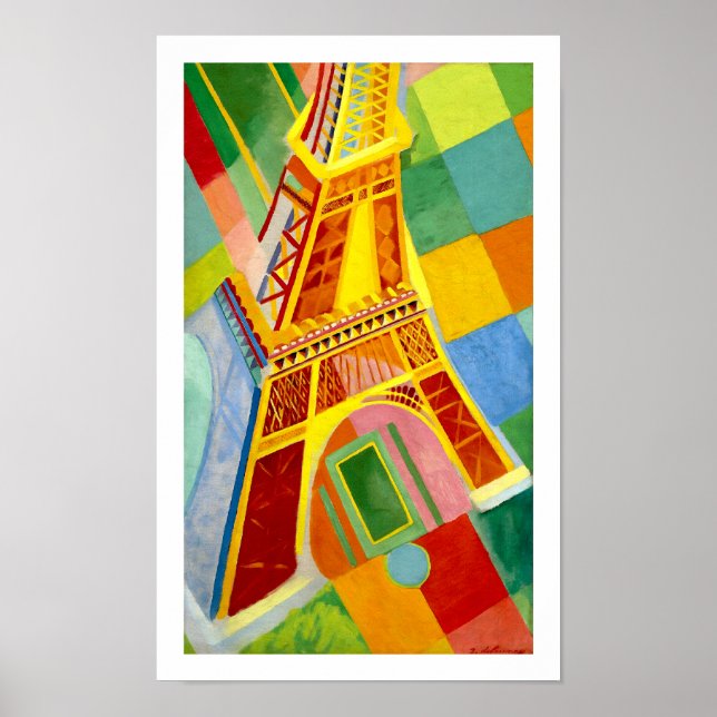 Pôster Eiffel Tower Paris, Francis, por Robert Delaunay (Frente)