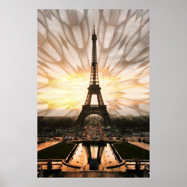 Pôster Eiffel Tower, print (Frente)