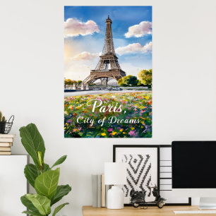 Poster Eiffel Tower Sunrise em Paris