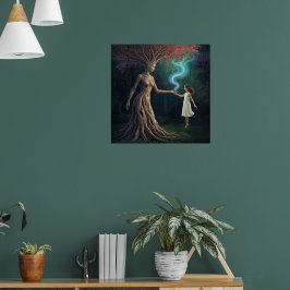 Poster "Eirene’s Woodland Crossing” – A Surreal Reality