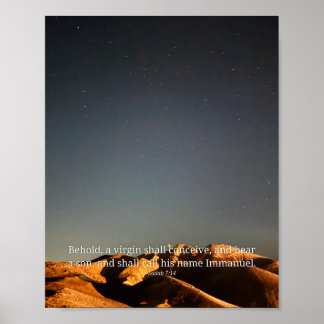 Poster Eis que uma virgem conceberá Natal Isaías 7:14