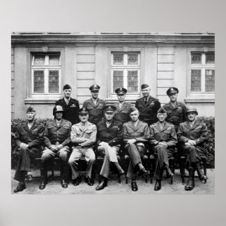 Poster Eisenhower, Patton, Bradley, etc.