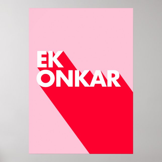 Poster Ek Onkar Contemporâneo Design (Frente)