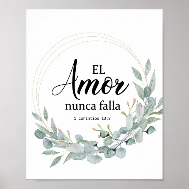 POSTER EL AMOR NUNCA FALLA (Frente)