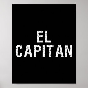 Poster El Capitan Capitão Do Navio Camiseta