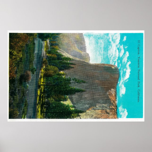 Pôster El Capitan, Vale de Yosemite, Yosemite, CA (Frente)