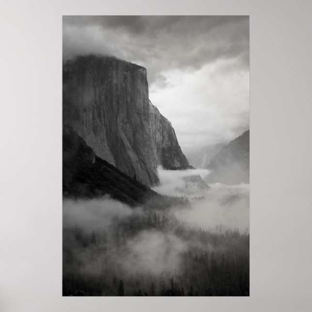 Poster El Capitan With Swirling Mist (Frente)
