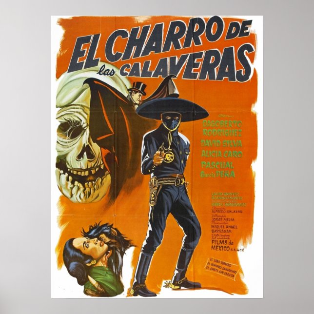Poster El Charro De Las Calaveras (Frente)