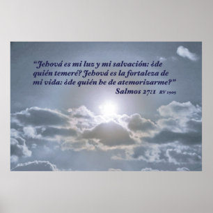 Pôster EL Cielo do engodo do 27:1 de Salmos