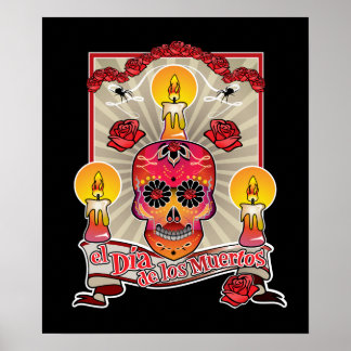 Pôster El Dia De Los Muertos - Dia dos Mortos