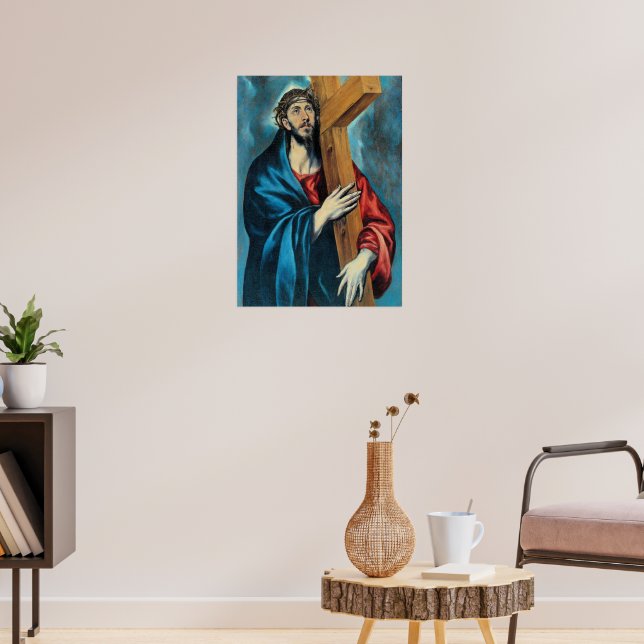 Poster El Greco - A Obra Representa Jesus Cristo Carregan (Sala de Estar 3)