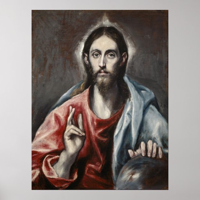 Pôster El Greco - Cristo Abençoando (Frente)