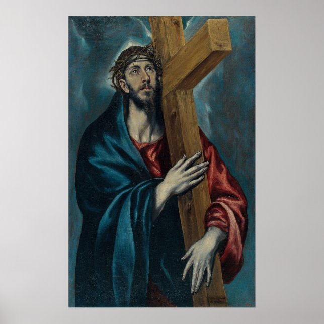 Pôster El Greco - Cristo Carregando a Cruz (Frente)