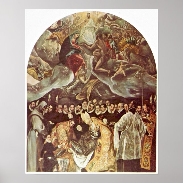Poster El Greco - Enterramento do Conde Orgaz (Frente)