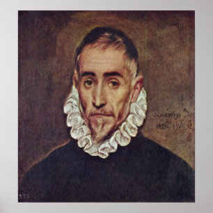 Poster El Greco - retrato de um cavalheiro