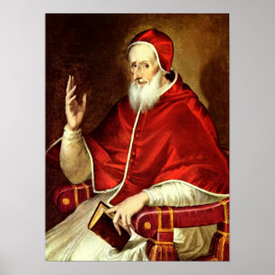 Pôster El Greco - retrato do papa Pius V