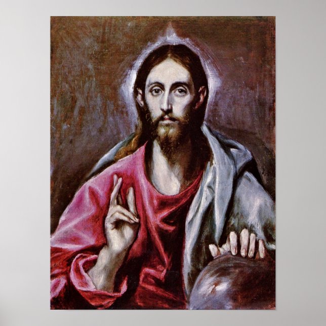 Pôster El Greco - The Saviour of the world (Frente)