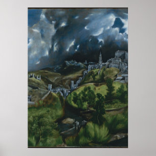 Poster EL GRECO - View of Toledo 1596