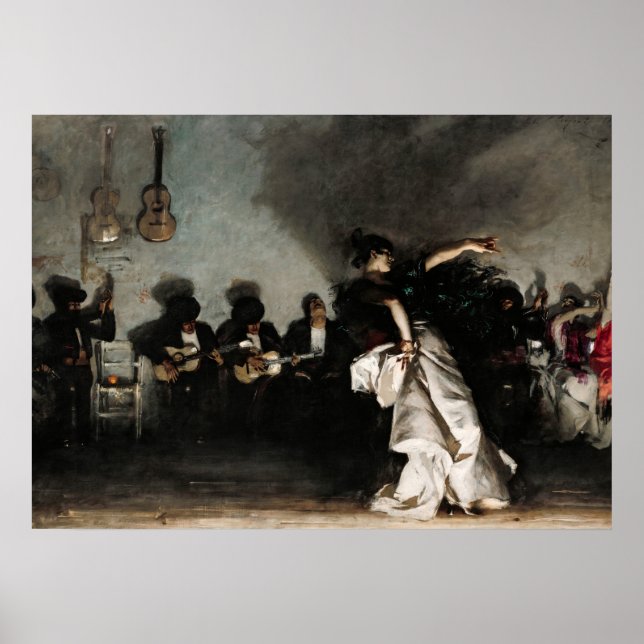 Poster El Jaleo, 1882, por John Singer Sargent (Frente)