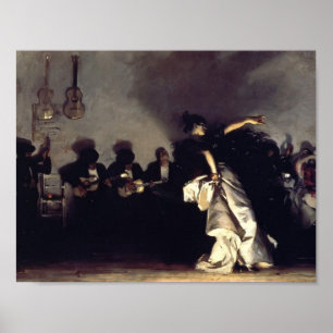 Pôster EL Jaleo de Sargent- do cantor de John
