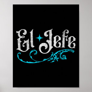 Poster El Jefe O Chefe Engraçado Cinco De Mayo Em Espanho