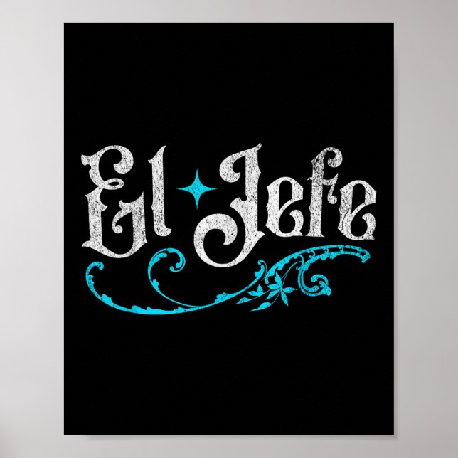 Poster El Jefe O Chefe Engraçado Cinco De Mayo Em Espanho (Frente)