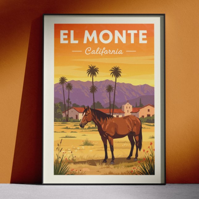 Poster El Monte Califórnia Vintage (Criador carregado)