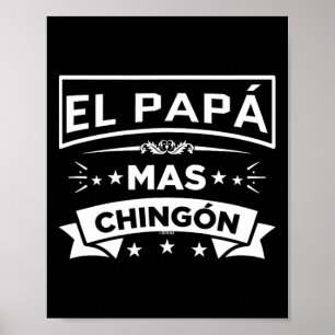 Poster El Papa Mas Chingon Funny Pais Mexicanos Espanhóis