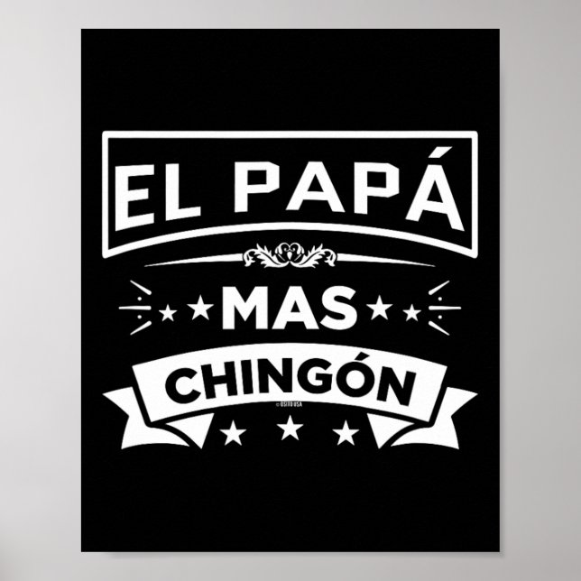 Poster El Papa Mas Chingon Funny Pais Mexicanos Espanhóis (Frente)