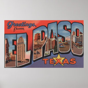 Poster El Paso, Texas - grandes cenas 2 da letra