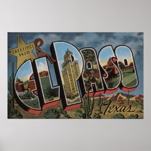 Pôster El Paso, Texas - grandes cenas da letra