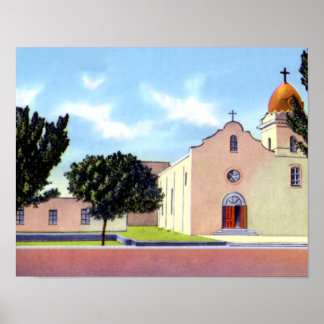 Pôster El Paso Texas Ysleta Mission