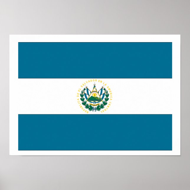 Poster El Salvador Flag (Frente)