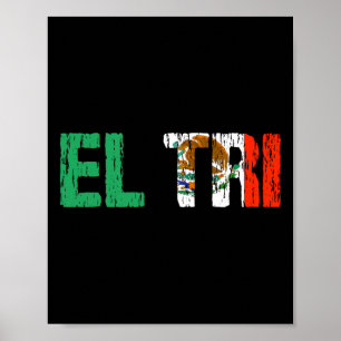 Poster El Tri México Fã de Futebol Camisa da Seleção Dist